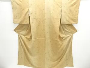 抽象花に楓模様暈し小紋着物